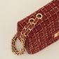 Luxe crossbody tas bordeaux