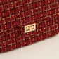 Luxe crossbody tas bordeaux