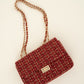 Luxe crossbody tas bordeaux