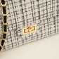 Luxe crossbody tas zwart wit