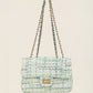 Luxe crossbody tas aqua
