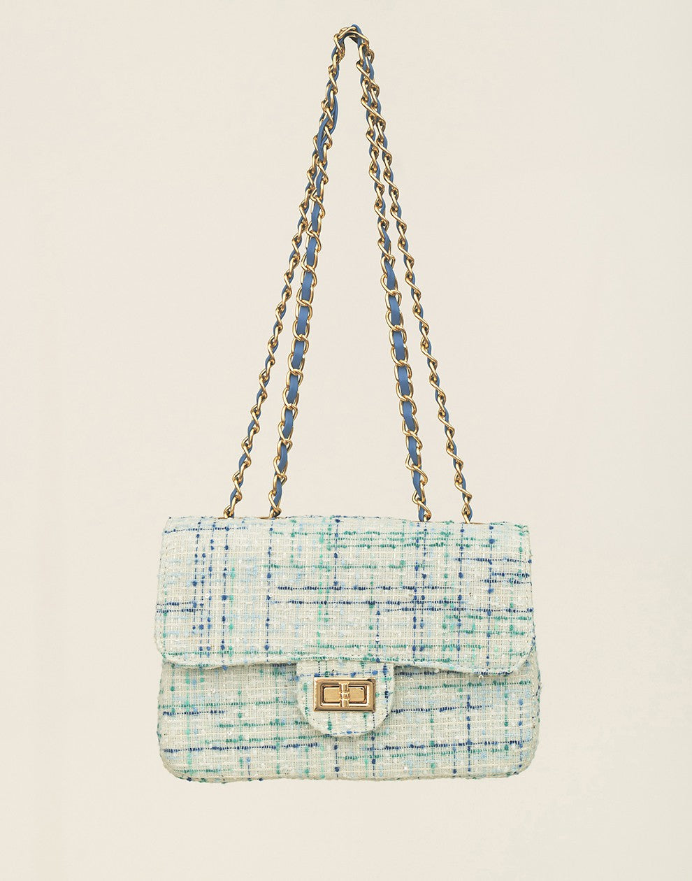 Luxe crossbody tas aqua