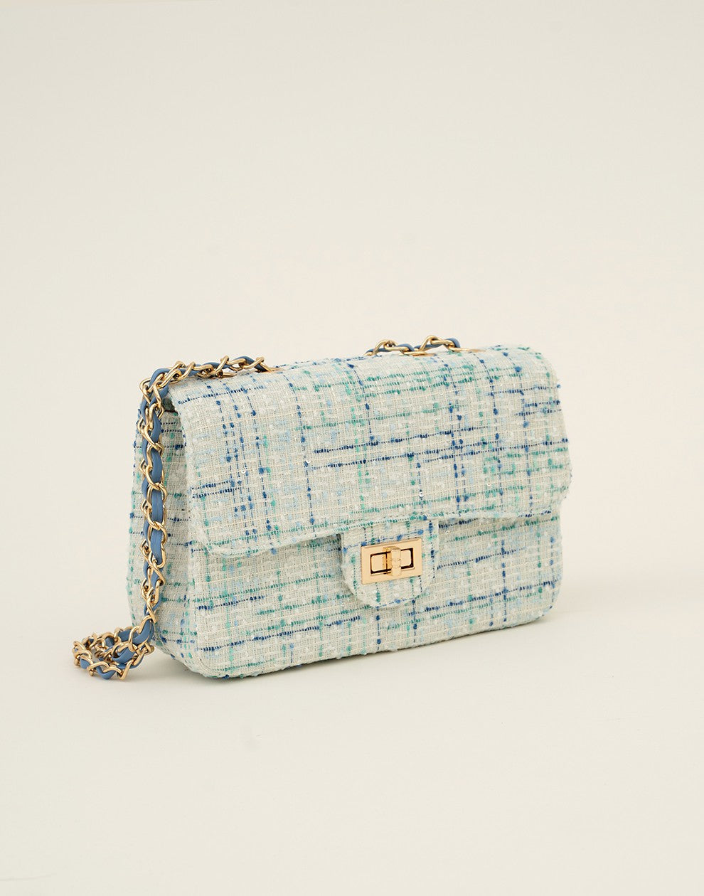 Luxe crossbody tas aqua