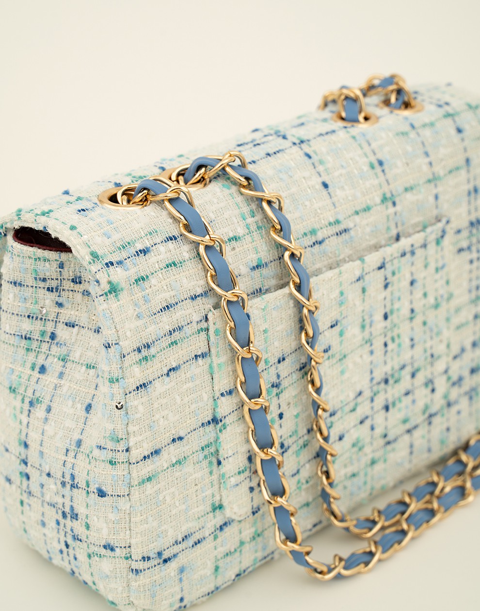 Luxe crossbody tas aqua