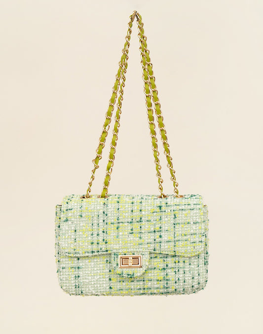 Luxe crossbody tas mint groen