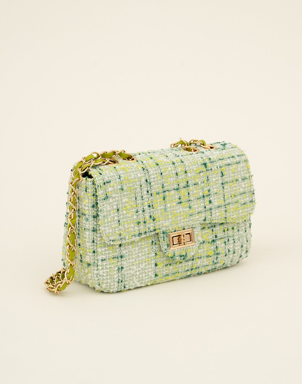 Luxe crossbody tas mint groen