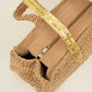 Strand tas met goudkleurigen pailetten