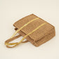 Strand tas met goudkleurigen pailetten