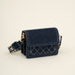 Hippe donkere jeans tas met gave strap