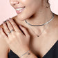 armband love zilverkleurig