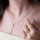 Ketting slang goudkleurig