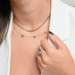 ketting vintage hartjes goudkleurig
