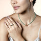 Kralenketting met slotje groen