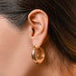 Oorringen vintage hoops goudkleurig
