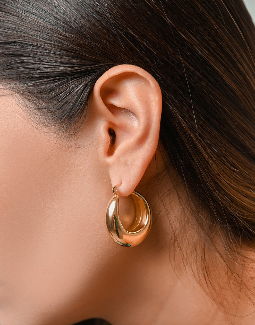 Oorringen vintage hoops goudkleurig