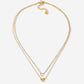 ketting twee hartjes goudkleurig