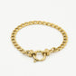 armband vintage rond slotje goudkleurig