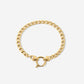 armband vintage rond slotje goudkleurig