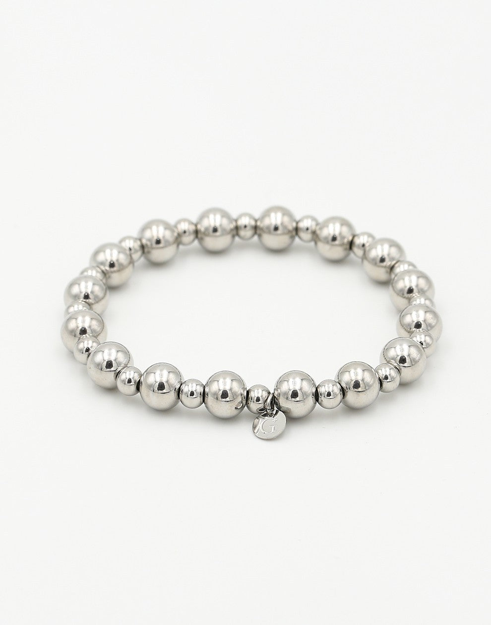 bollen armband zilverkleurig