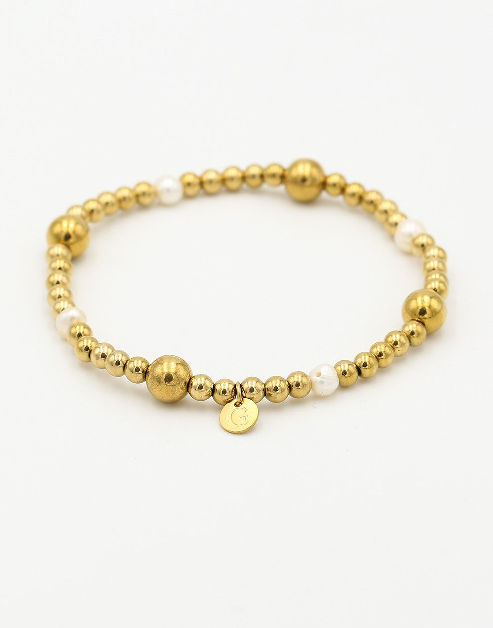 armband bolletjes met parels