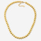 bolletjes ketting 8mm goudkleurig