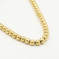 bolletjes ketting 8mm goudkleurig