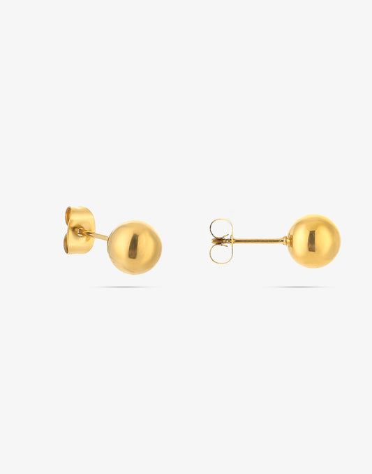 oorknoppen 6mm goudkleurig