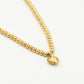 bolletjes ketting met hart goudkleurig