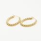 twisted hoops goudkleurig