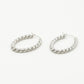twisted hoops zilverkleurig