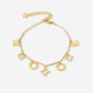 armband lucky charms goudkleurig