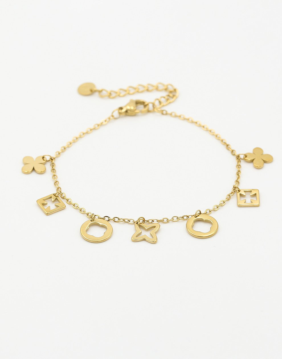 armband lucky charms goudkleurig