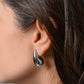 drop earrings 2.5cm silver-colored