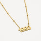 Ketting jaartal 1993 goudkleurig