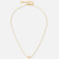 ketting open klavertje goudkleurig