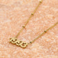 Ketting jaartal 1993 goudkleurig