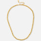 bollen ketting 4mm goudkleurig