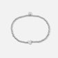 stretch bracelet heart silver-colored