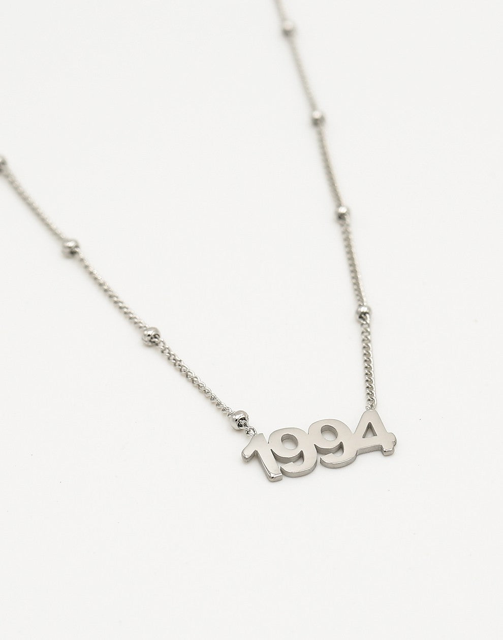 Ketting jaartal 1994 zilverkleurig