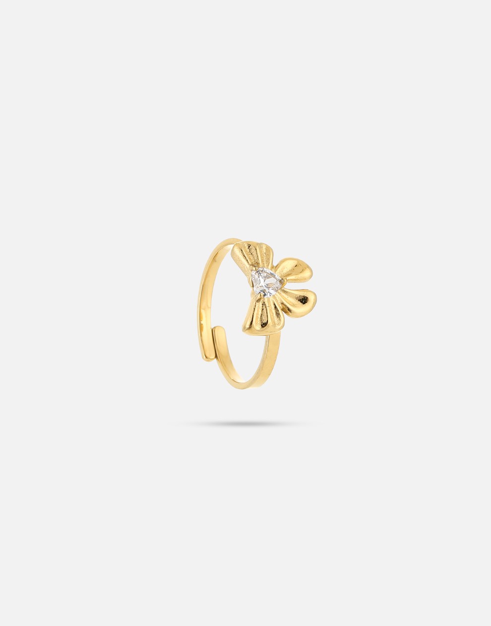 ring strikje met steen