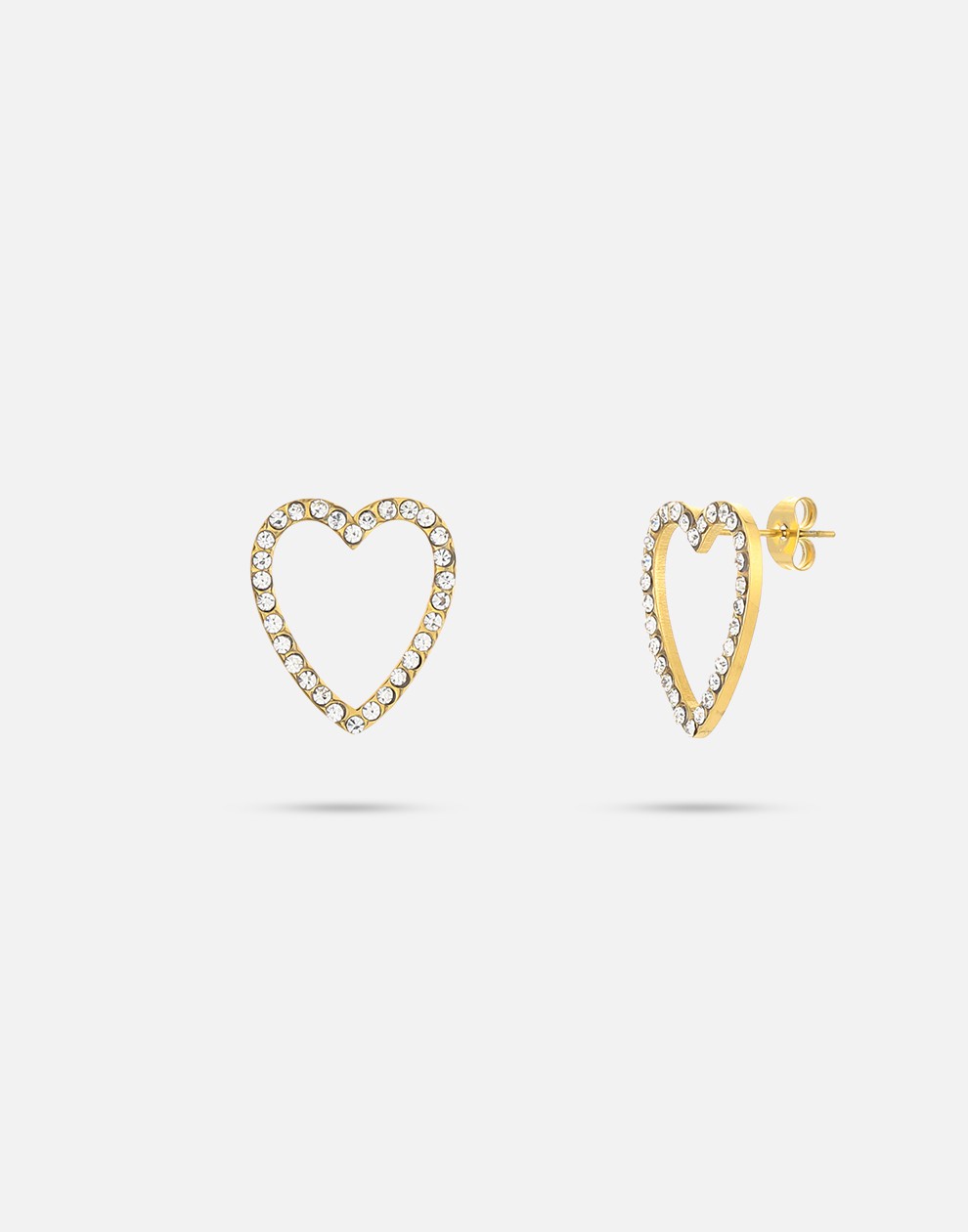 oorsteker open strass hart