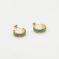 Zirkonia hoops groen