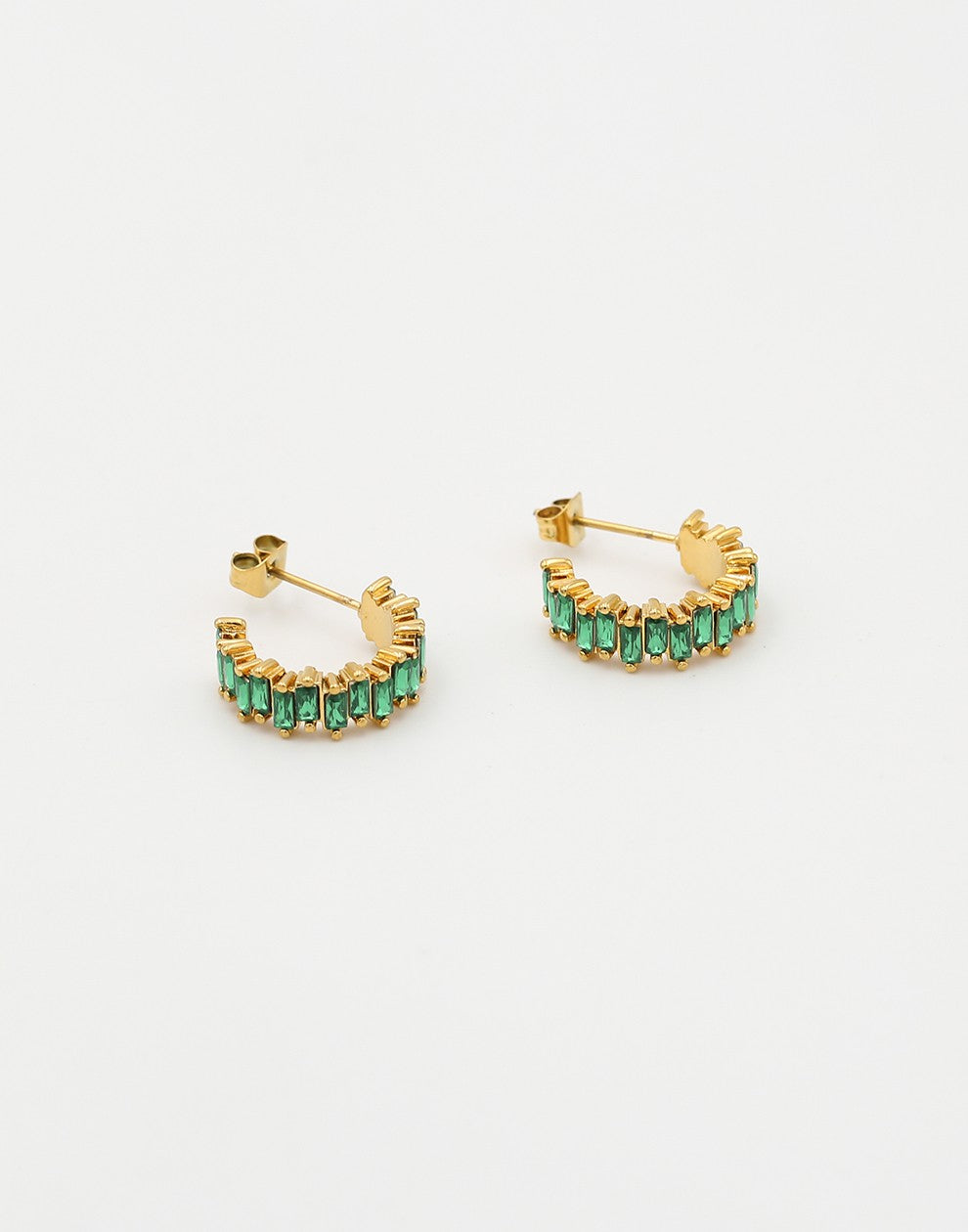 Zirkonia hoops groen