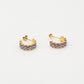 Zirkonia hoops lila