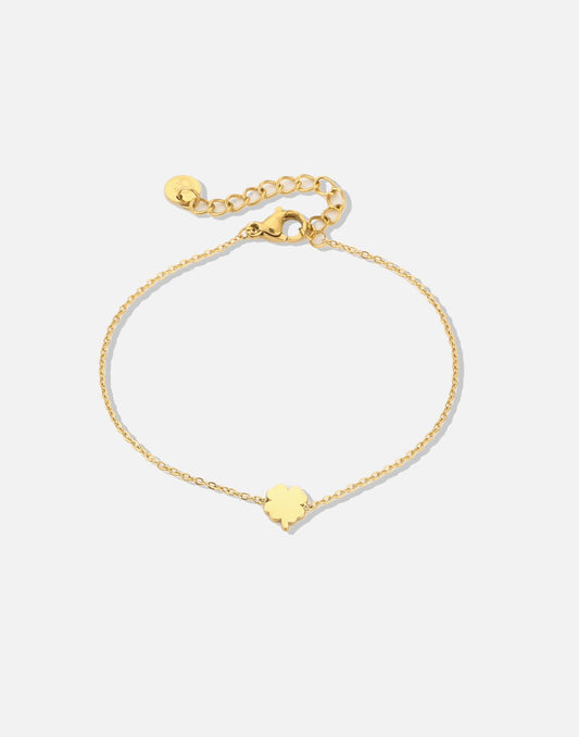 Armband kleine klaver goudkleurig
