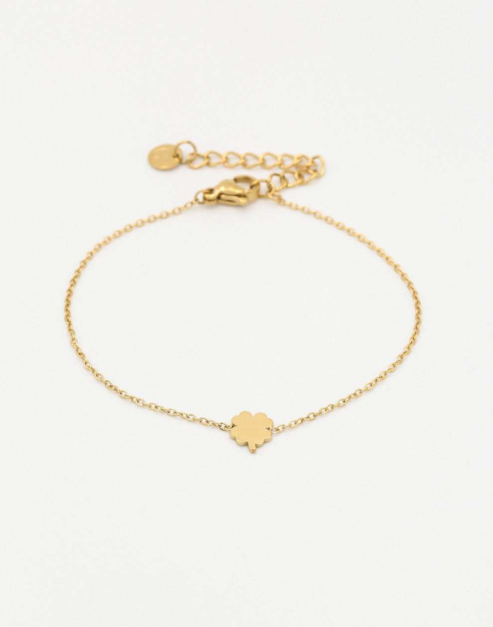 Armband kleine klaver goudkleurig