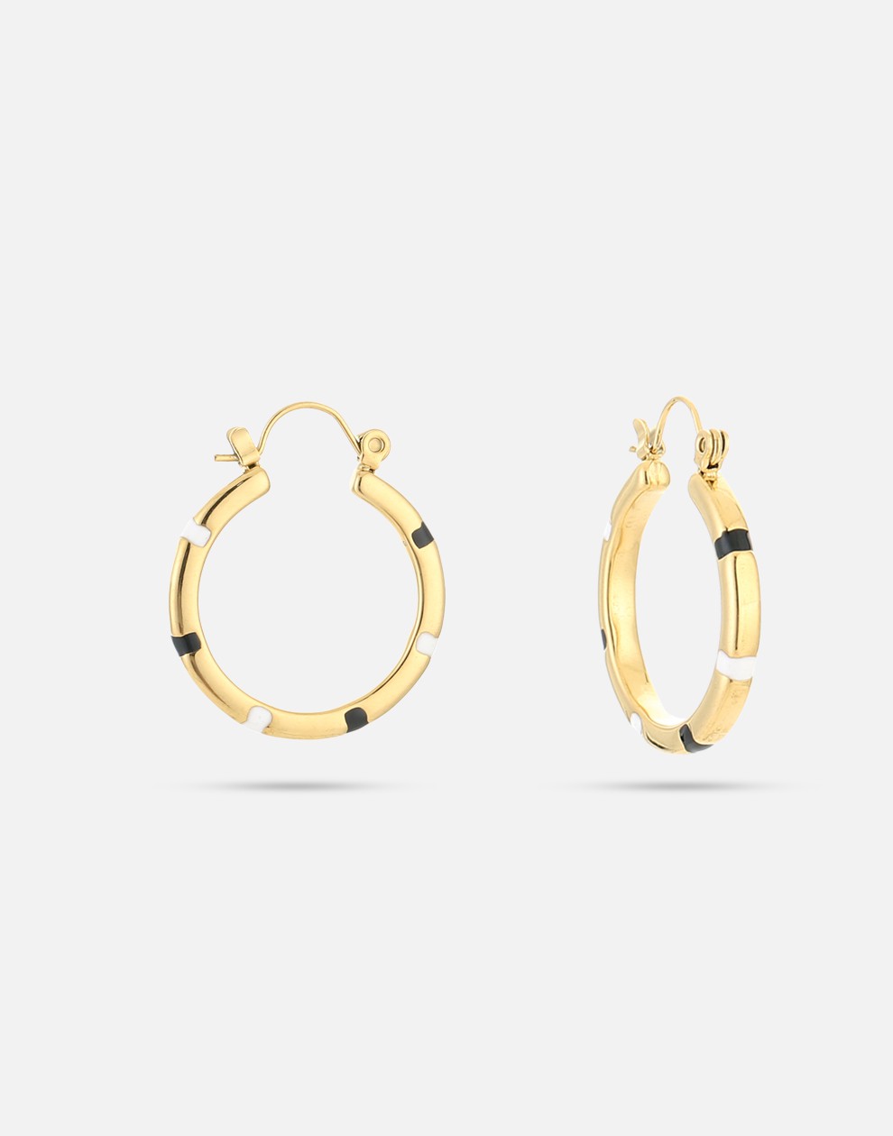 Vintage hoops zwart wit
