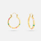 Vintage hoops green fuchia