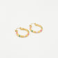 Vintage hoops green fuchia