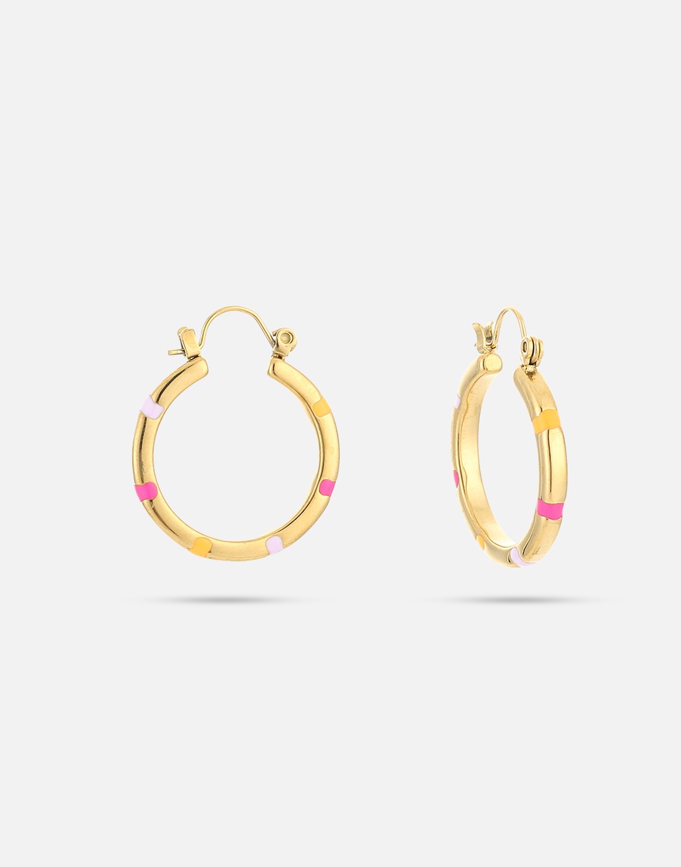 Vintage hoops fuchia oranje
